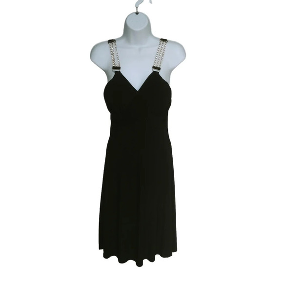 Il me Black  Formal Prom Dress with Rhinestone Straps S - Picture 1 of 9